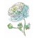 Cross stitch pattern for a phone - Colorful anemone