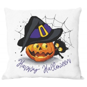 Cross stitch pattern for a phone - Cushion - Happy Halloween