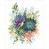 Cross stitch pattern for smartphone - Composition with succulents