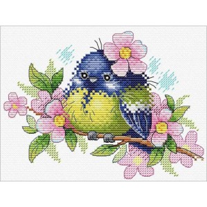 MP M-554 Cross stitch kit - Romantic bird