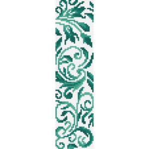 Cross stitch pattern for smartphone - Bookmark with plants