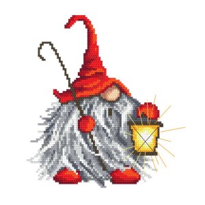 Cross stitch pattern for smartphone - Forest gnome