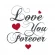 Wzór do haftu na smartfona - Love you forever