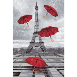 NCP 2286 Zestaw do haftu z podmalowanym tłem - Deszcz w Paryżu