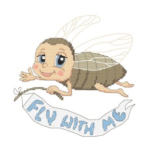 S 10354 Wzór do haftu na smartfona - Fly with me