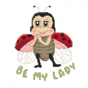 Cross stitch pattern for smartphone - Be my lady