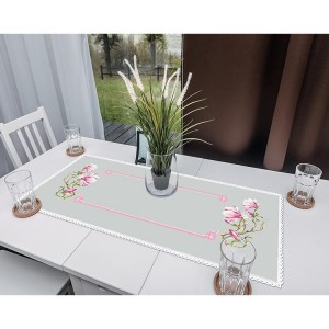 Cross stitch pattern for smartphone - Table runner with magnolias