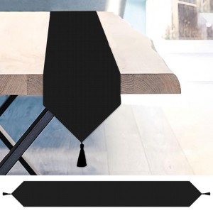 983SZ-02 Table runner sash Aida 155x21 cm black