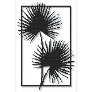GC 10373 Printed cross stitch pattern - Liviston leaves