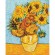 Wzór do haftu na smartfona - Słoneczniki wg Van Gogha