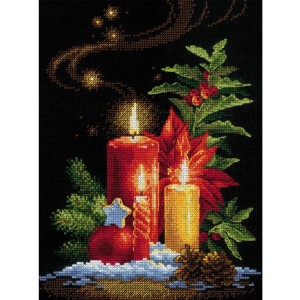 RIO 2056 Cross stitch kit with mouline - Christmas light