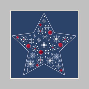 Cross stitch pattern for smartphone - Postcard - Star