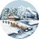 Cross stitch pattern for a phone - Winter landscape