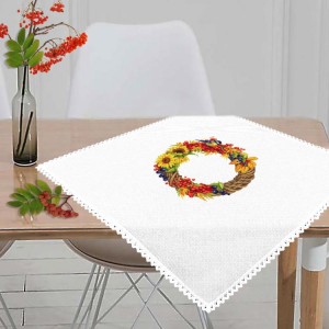 GU 10515 Cross stitch pattern on paper - Tablecloth with an autumn wreath