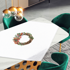 GU 10520 Cross stitch pattern on paper - Tablecloth with a winter wreath