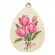 Wzór do haftu na smartfona - Jajko z tulipanami