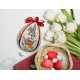 W 10732 Cross stitch pattern PDF - Easter egg with a hare