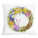 Cross stitch pattern for a phone - Cushion with an Easter wreath