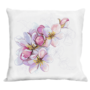 GU 10521-01 Printed cross stitch pattern - Cushion with apple blossoms