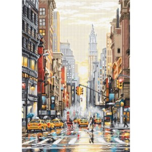LETI L8025 Cross stitch kit - Sunset on 5th Avenue