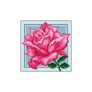 K 558 Tapestry canvas - Pink rose