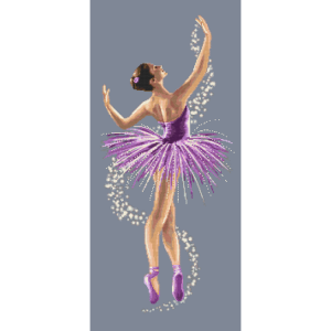 Cross stitch pattern for a phone - Charming ballet dancer
