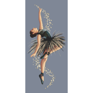 GC 10529 Cross stitch pattern on paper - Mysterious ballet dancer