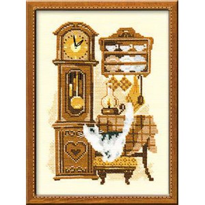 RIO 858 Cross stitch kit with yarn - Clock