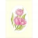 Wzór do haftu na smartfona - Kartka z tulipanami