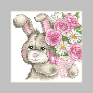GU 10818 Printed cross stitch pattern - Card with a bunny