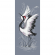 Cross stitch pattern for a phone - Crane in courtship