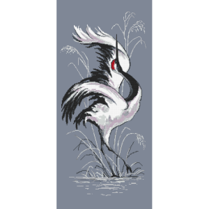 W 10527 Cross stitch pattern PDF - Cranes singing