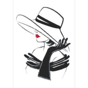 S 10535 Cross stitch pattern for a phone - Lovely girl