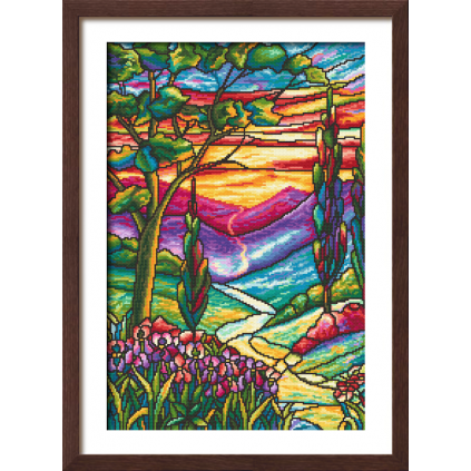 K 10758 Tapestry canvas - River of life by L.C. Tiffany