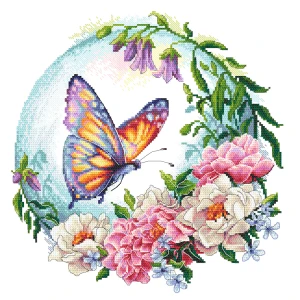 Wzór do haftu na smartfona - Bajkowy motyl