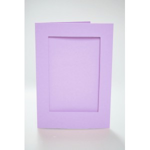 944-17 Big card with a rectangular passe-partout pastel-purple
