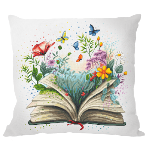 ZU 10769-01 Cross stitch kit - Cushion - Flower book