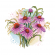Cross stitch pattern for smartphone - Purple echinacea
