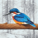 Cross stitch pattern for smartphone - Kingfisher before flying
