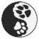 Wzór do haftu na smartfona - Yin yang łapy