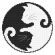 Wzór do haftu na smartfona - Yin yang kot