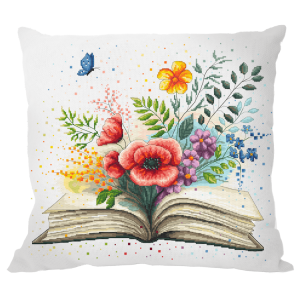 Cross stitch pattern for smartphone - Cushion - Floral book
