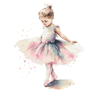 GC 10851 Cross stitch pattern on paper - Little ballerina I