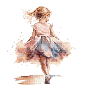GC 10853 Cross stitch pattern on paper - Little ballerina III