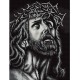 K 7329 Kanwa z nadrukiem - Jezus Chrystus w koronie cierniowej