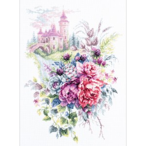 MN 210-210 Cross stitch kit - The old castle