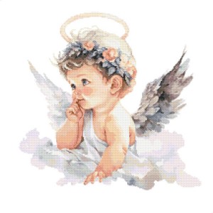 GC 10550 Cross stitch pattern on paper - Dreamy little angel