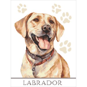 Cross stitch pattern for a phone - Dog - Labrador