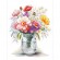 Cross stitch pattern for a phone - Field flowers