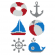 Cross stitch pattern for a phone - Patterns for begginers - Sea